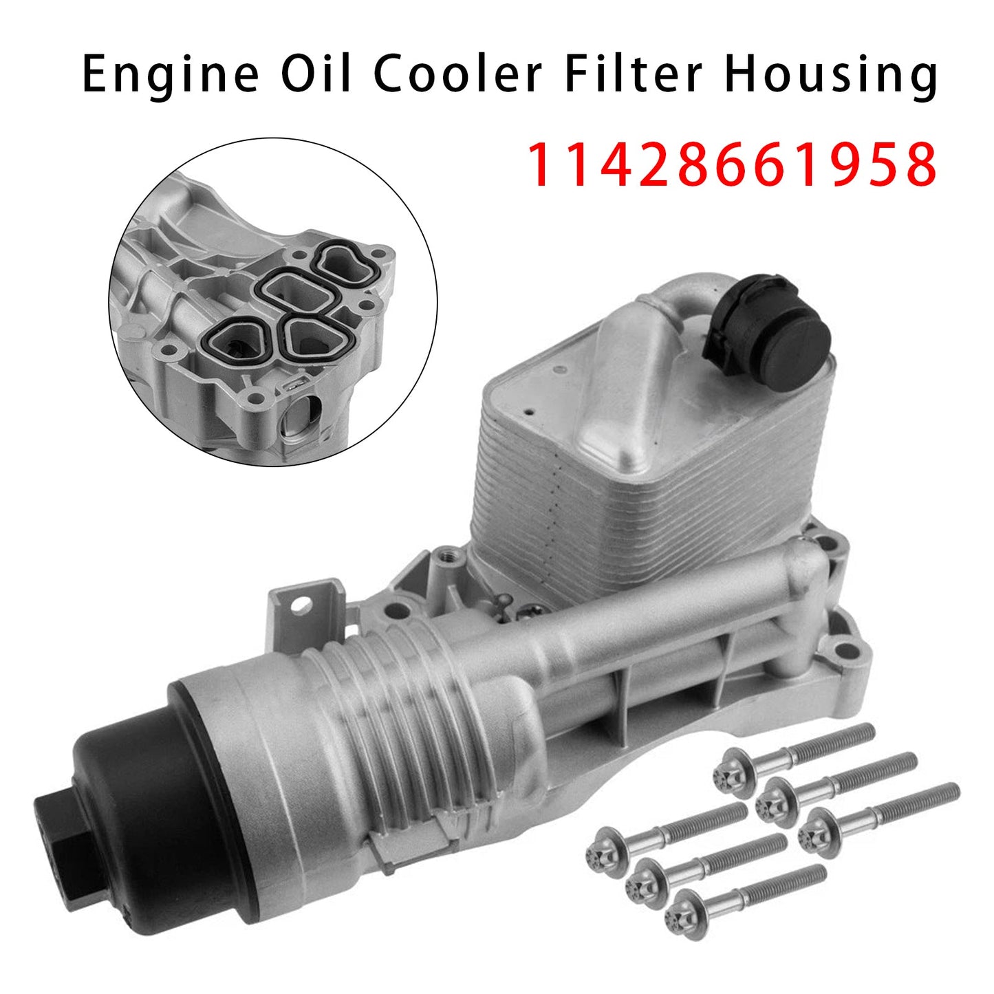 Per BMW X1 L3 L4 1.5L 2.0L 2020-2022 Alloggiamento filtro radiatore olio motore 11428661958