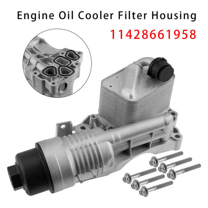 Alloggiamento del filtro del radiatore dell'olio motore 11428661958 per BMW X1 X2 2020-2023