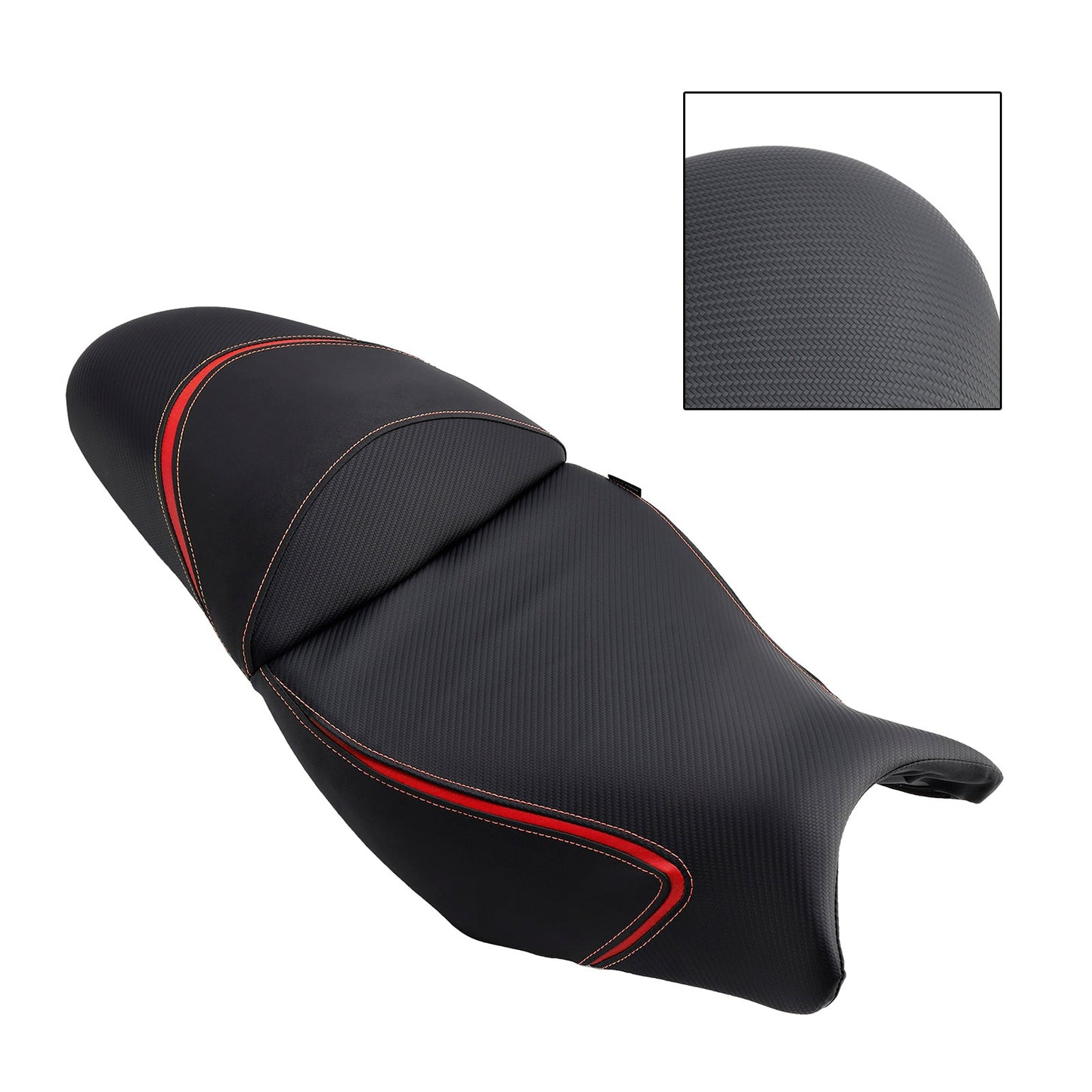 Cuscino anteriore posteriore per sedile passeggero Kawasaki Versys650 2022-2024 rosso