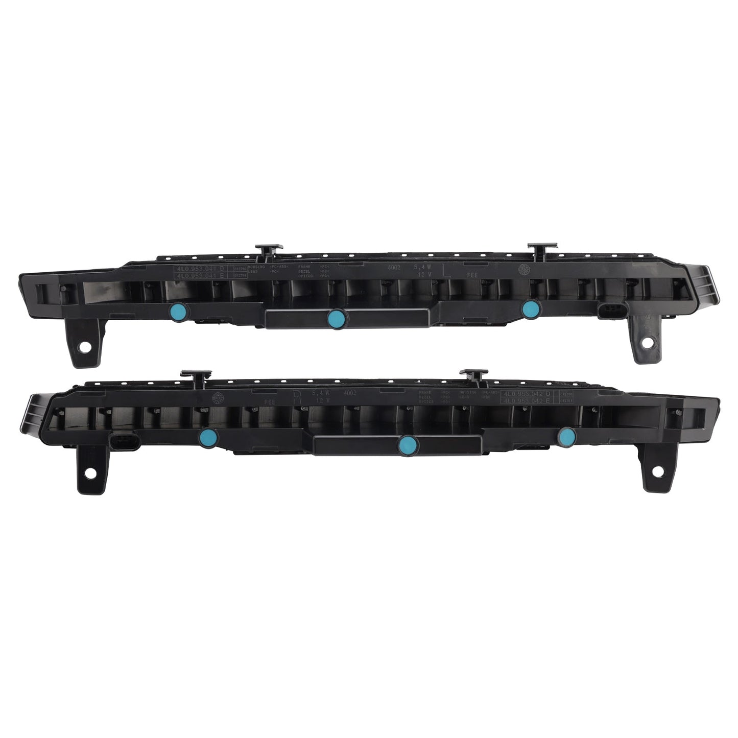 Coppia paraurti anteriore Audi Sport Version Q7 2010-2015 con 11 indicatori di direzione a LED e fendinebbia