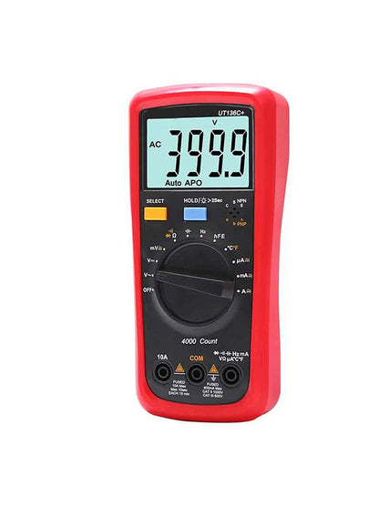 Multimetro digitale UT136C+ Tester Voltmetro CC Amperometro Ohm