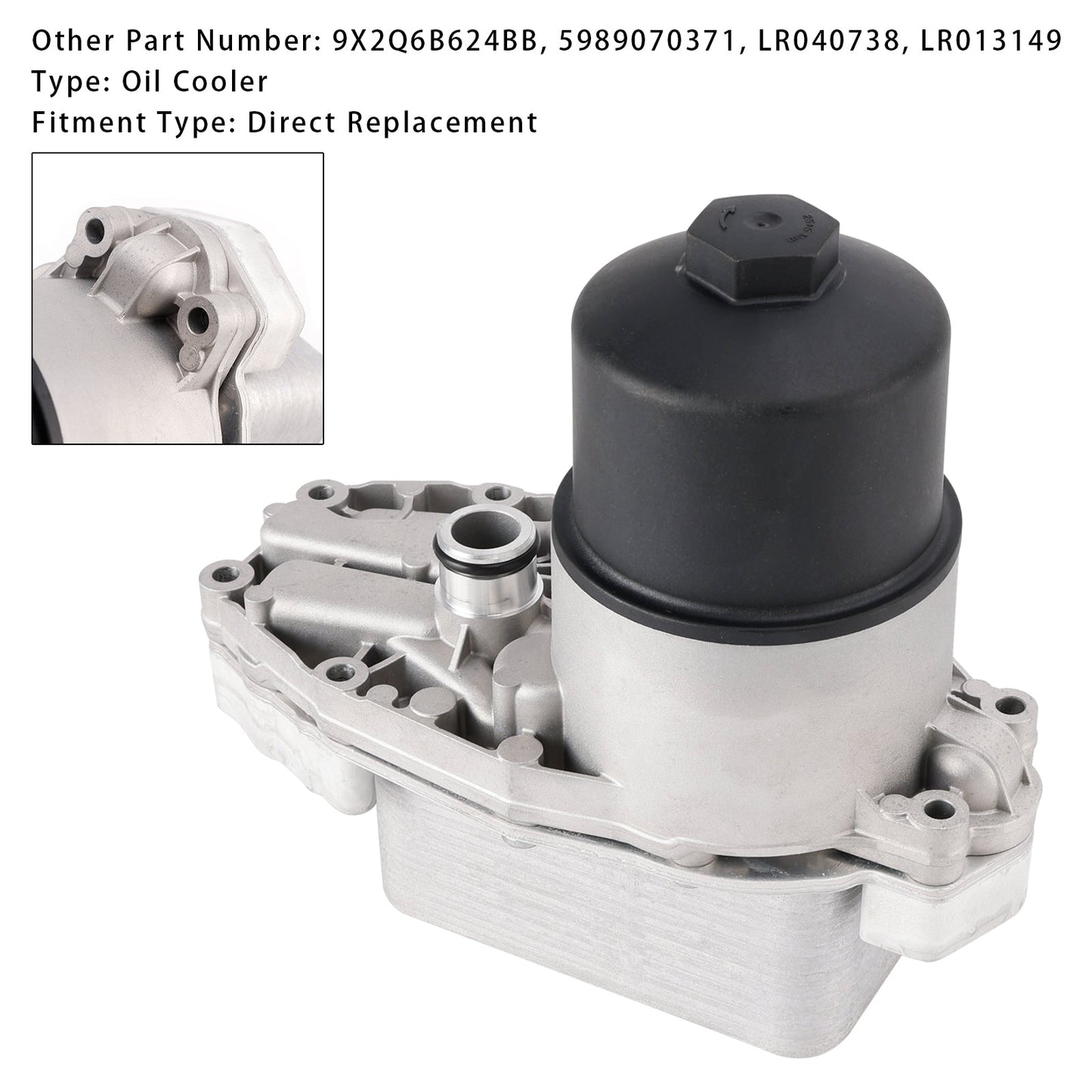 2012/08-2013/03 Land Rover Range Rover Sport L320 3.0L Radiatore olio Olio motore 9X2Q6B624BB LR013149