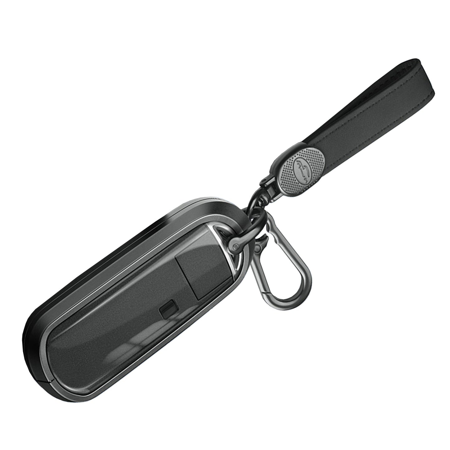 Custodia per chiave auto in TPU nero in lega di alluminio con fibbia per Mazda CX-4 CX-5