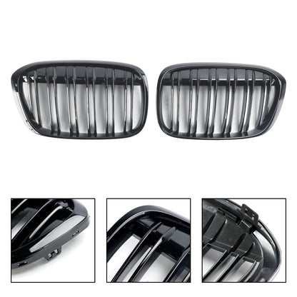 Griglia per rene anteriore nera lucida BMW X1 F48 F49 2PCS 2016-2019