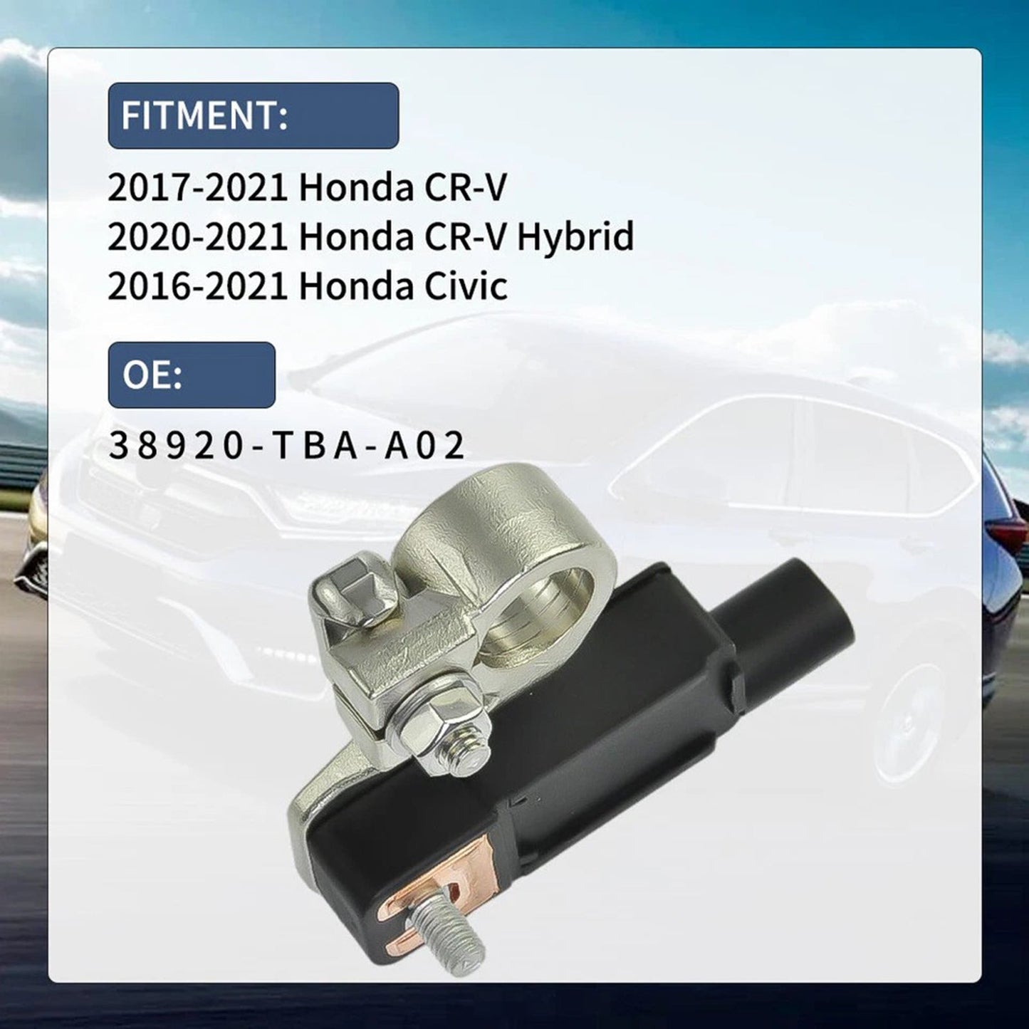 Gruppo sensore di corrente della batteria 38920-TBA-A02 per Honda Civic 2016-2021