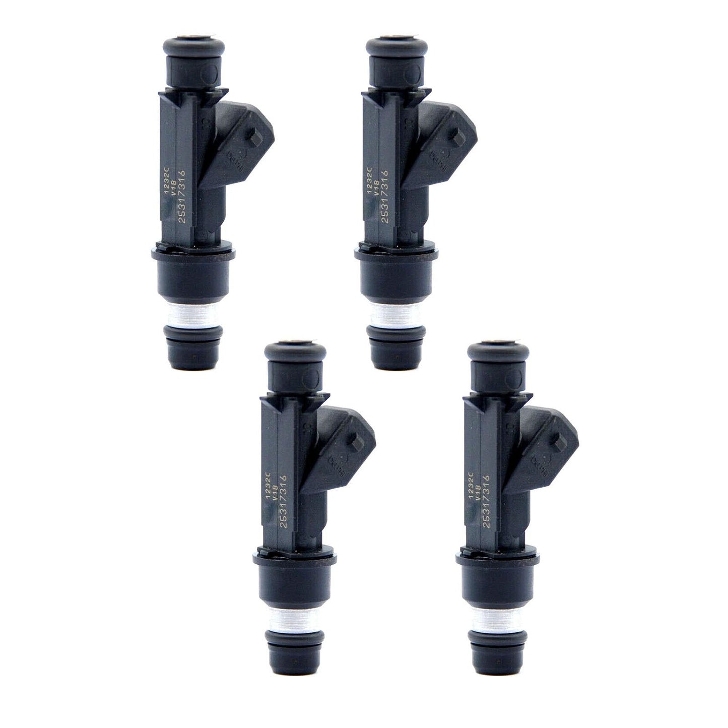 4 iniettori di carburante per Vauxhall Corsa C 01-06 Meriva A 2003-2009 25317316