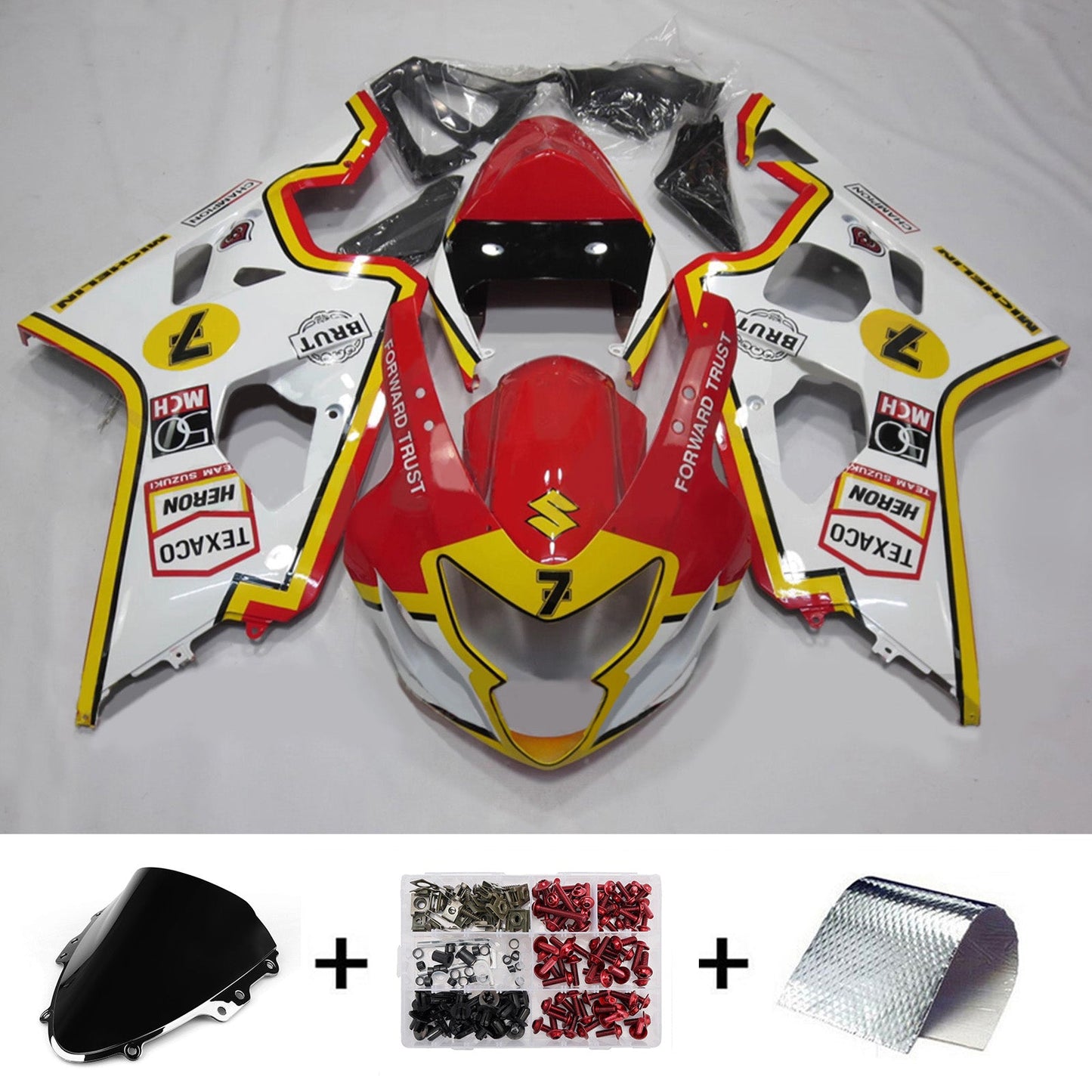 Kit carenatura iniezione plastica ABS per Suzuki GSXR 600/750 2004-2005 K4