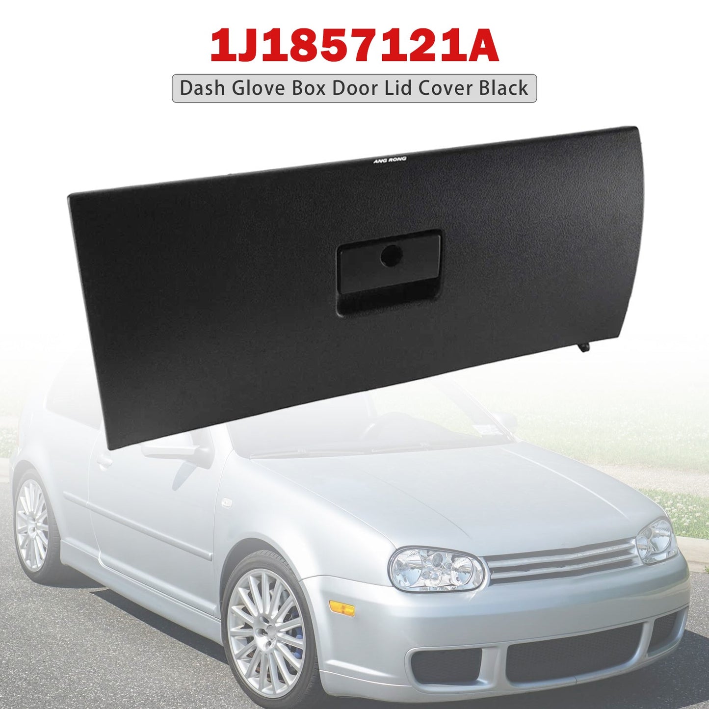 Coperchio dello sportello del vano portaoggetti del cruscotto, nero 1J1857121A per VW Golf fine 2002-2005