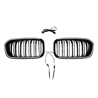 Griglia anteriore a doppio rene nera per BMW Serie 1 F20 F21 2015-2017.
