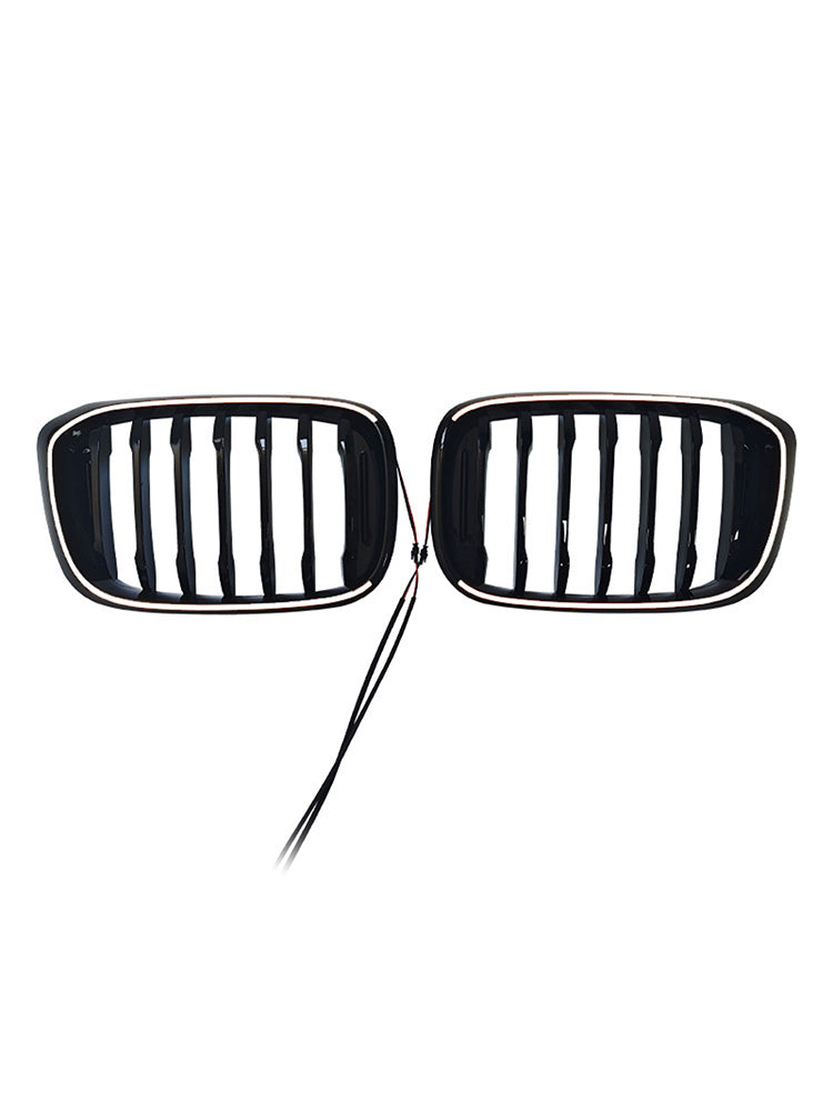 Griglia anteriore a doppio rene nera lucida per BMW X4 G02 X3 G01 G08 2018-2021