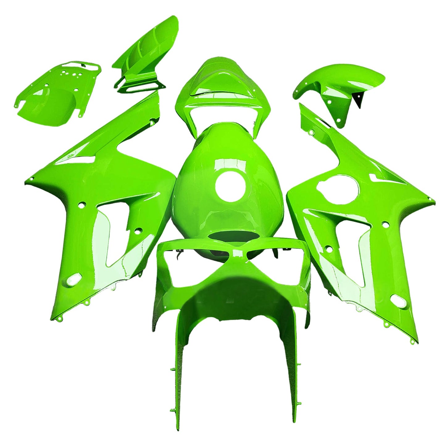 Kit carenatura iniezione in plastica ABS adatto per Kawasaki ZX6R 636 2003-2004