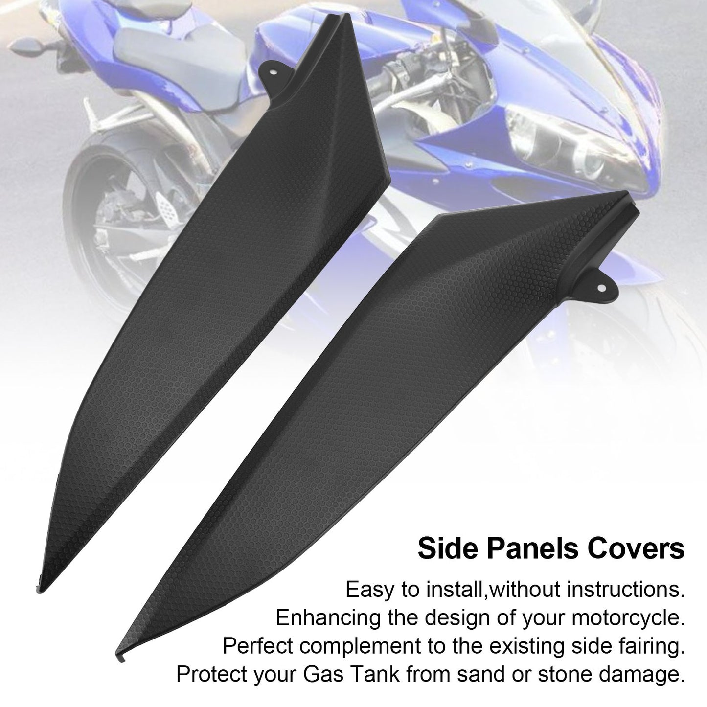 Coperchio del pannello di copertura del rivestimento laterale del serbatoio del gas per Yamaha YZF R1 2004-2006