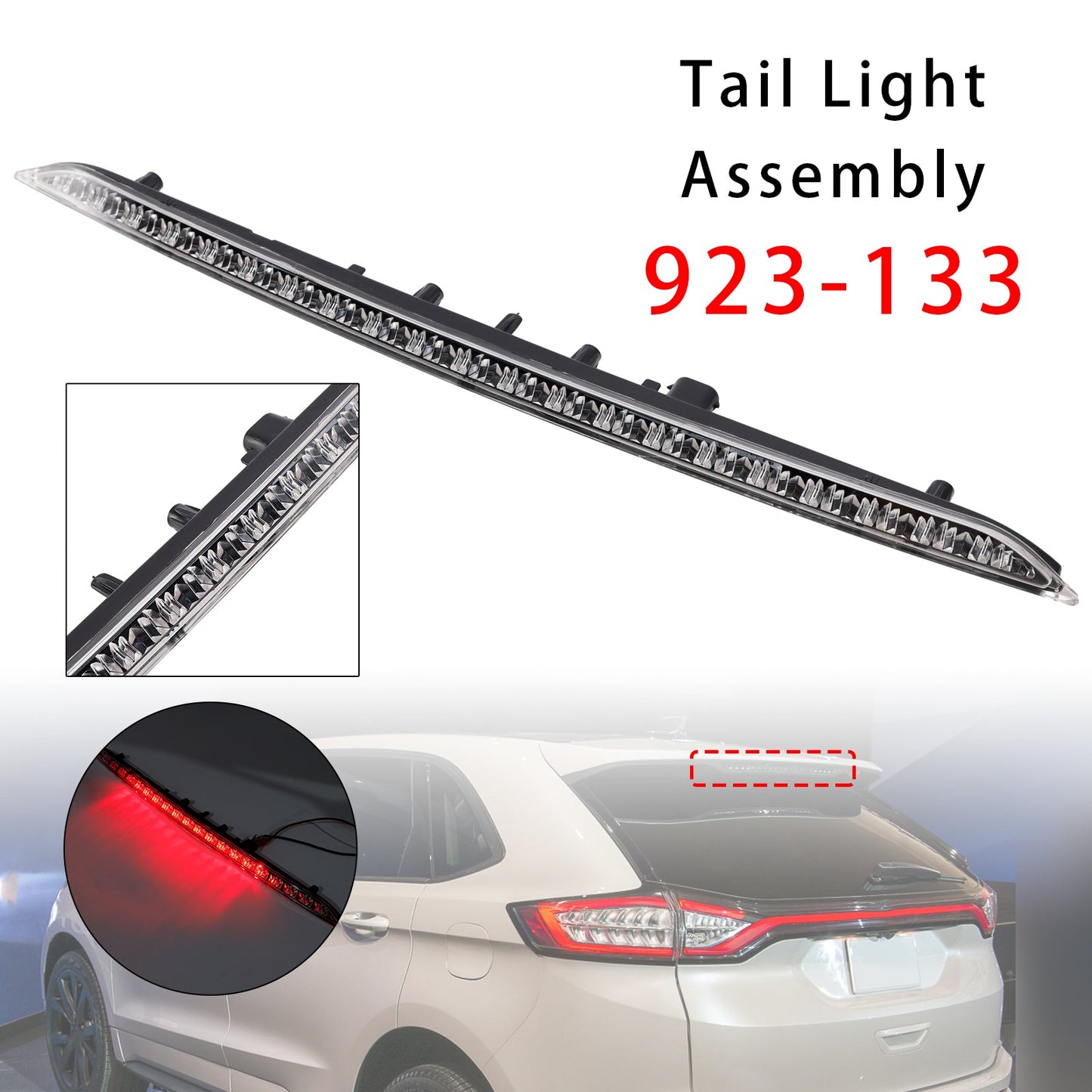 Luce freno a LED 923-133 per Ford Edge 2015-2020, colore bianco