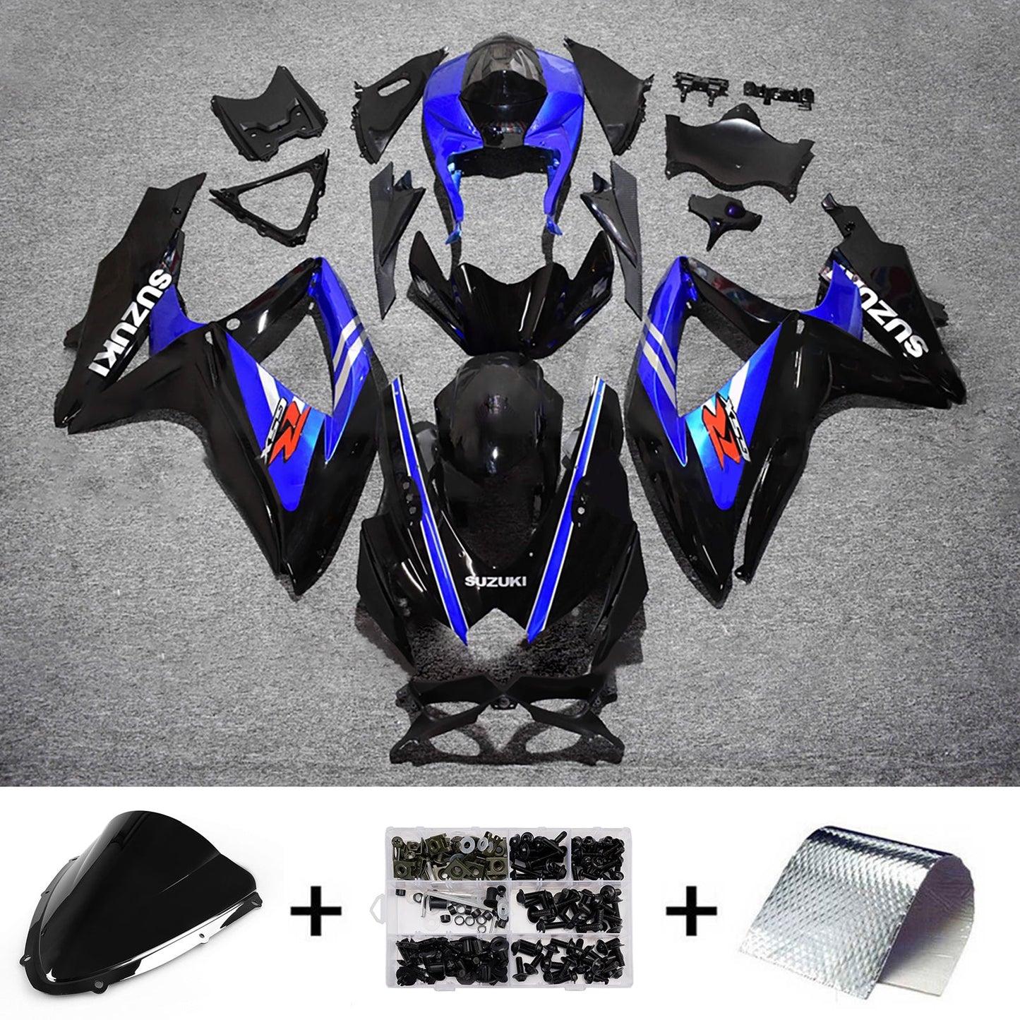 Kit carenatura iniezione plastica ABS per Suzuki GSXR 600/750 2008-2010 K8