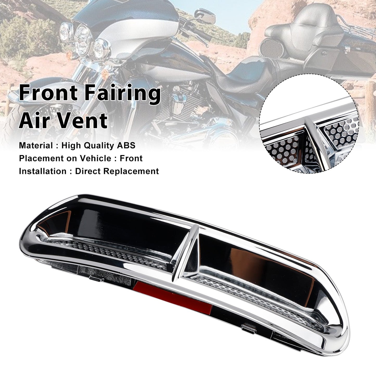 Rivestimento della presa d'aria anteriore per Touring Street Glide Electra Glide 2014-2024