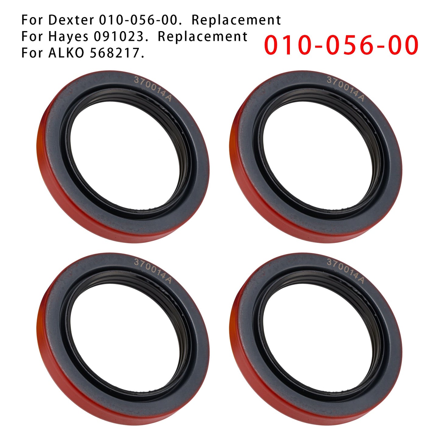 Paraolio 4 pezzi 3,125"" X 4,506"" per Dexter 010-056-00 10K 12K Heavy Duty 15K