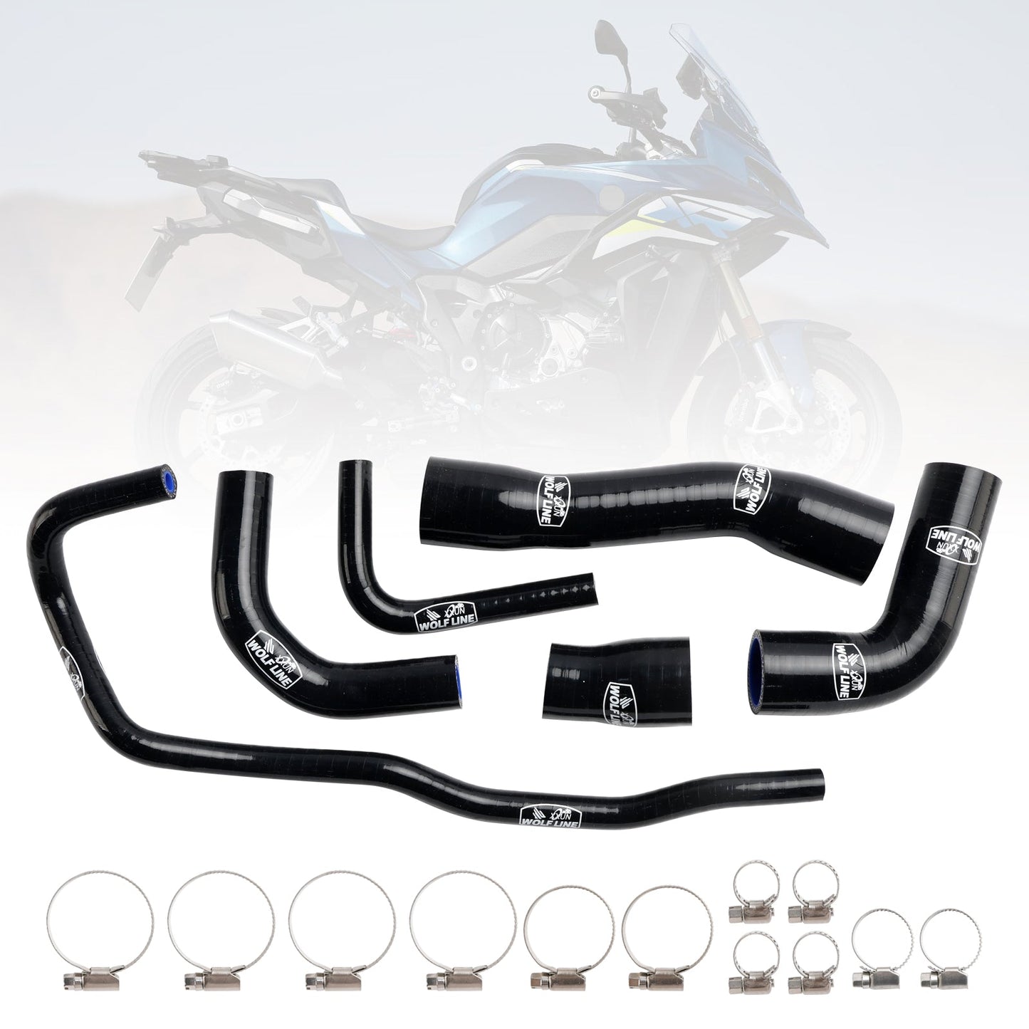 Kit tubo flessibile refrigerante radiatore in silicone BMW S1000XR 2021-2024