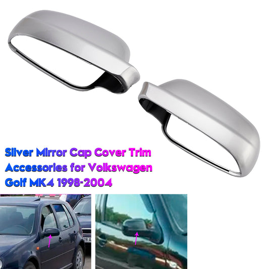 Accessori per copri specchietti retrovisori argentati Volkswagen Golf MK4 1998-2004