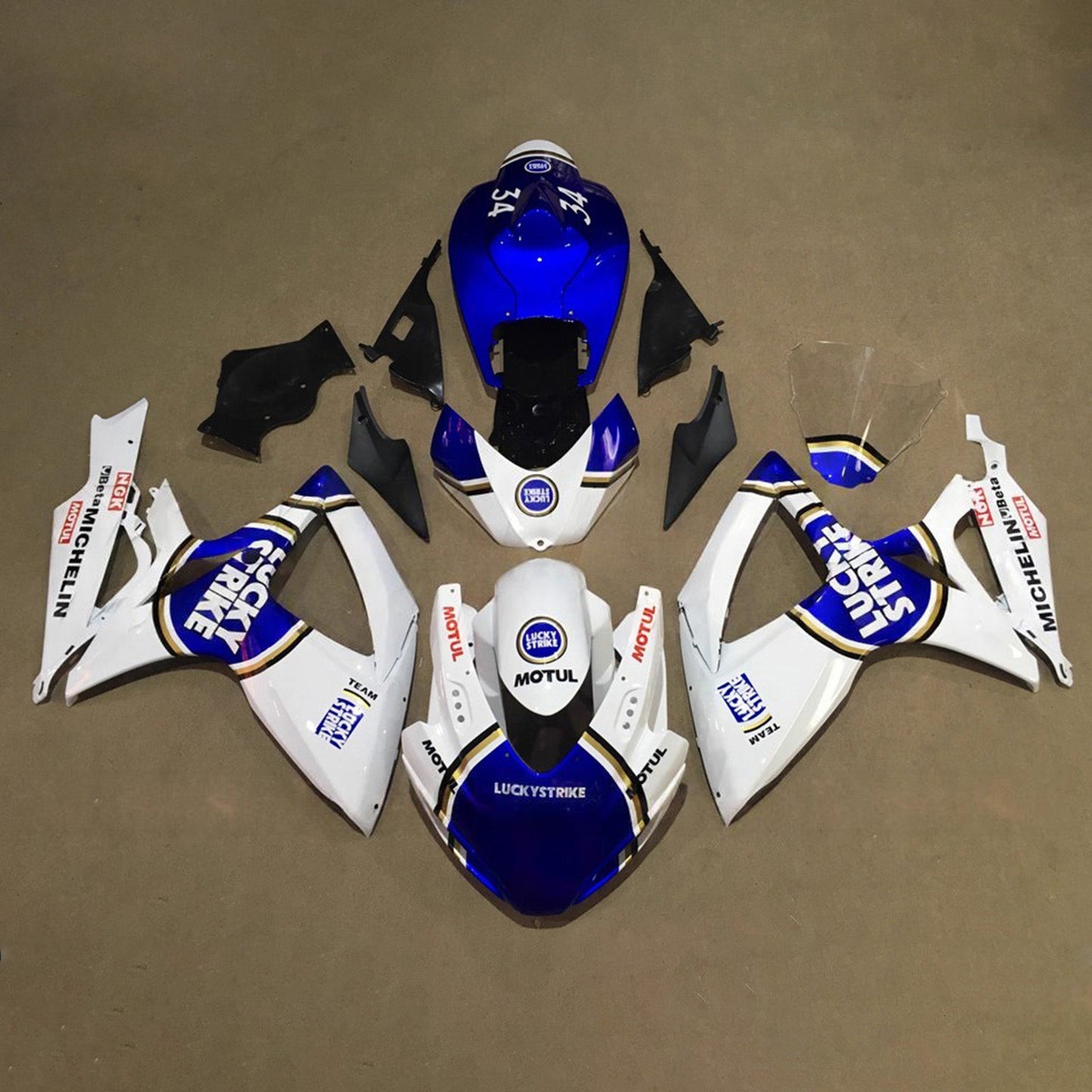Kit carenatura iniezione plastica ABS per Suzuki GSXR 600/750 2006-2007 K6