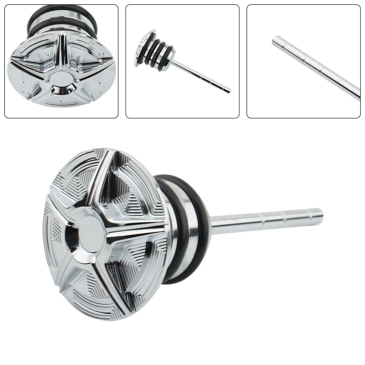 Tappo del serbatoio dell'astina di livello dell'olio per Softail 84-99 Sportster 82-03
