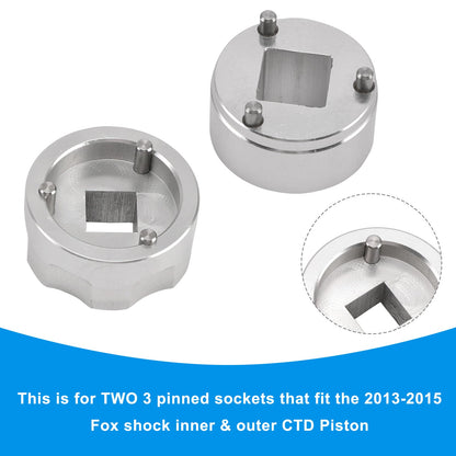 Set pistone CTD a 3 pin - Prese interne ed esterne 398-00-348 e 398-00-504 per Fox