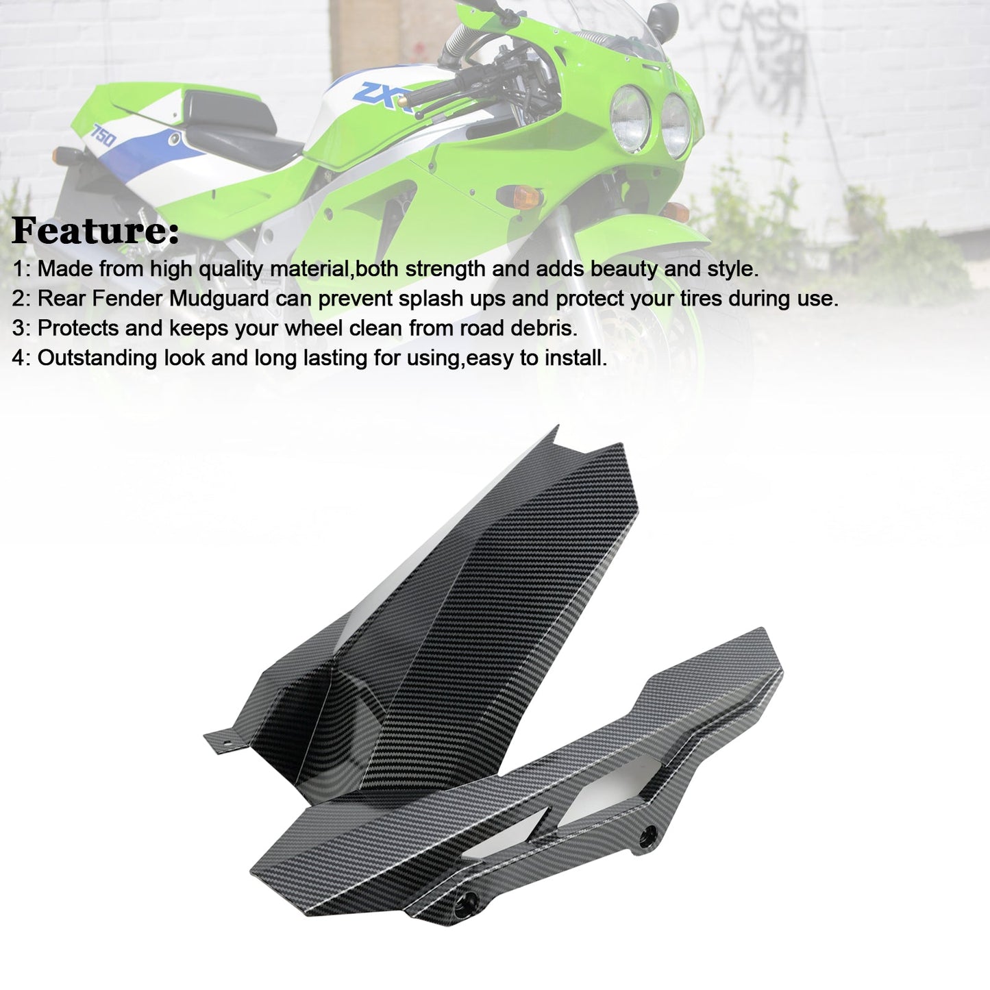 Carenatura del parafango posteriore Kawasaki ZX-4RR 2023-2024
