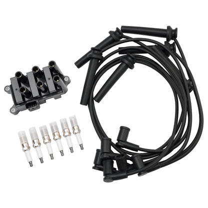 Bobina di accensione Mercury Monterey V6 4.2L 2004-2007 + 6 candele + 6 cavi FD498 5F2Z-12029-AD 1F2118100 (copia)