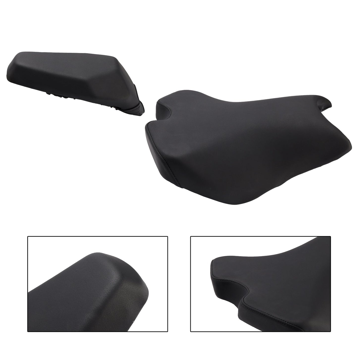 Kit sella passeggero anteriore e posteriore rinforzata per Kawasaki Ninja Z900 2025, colore nero.