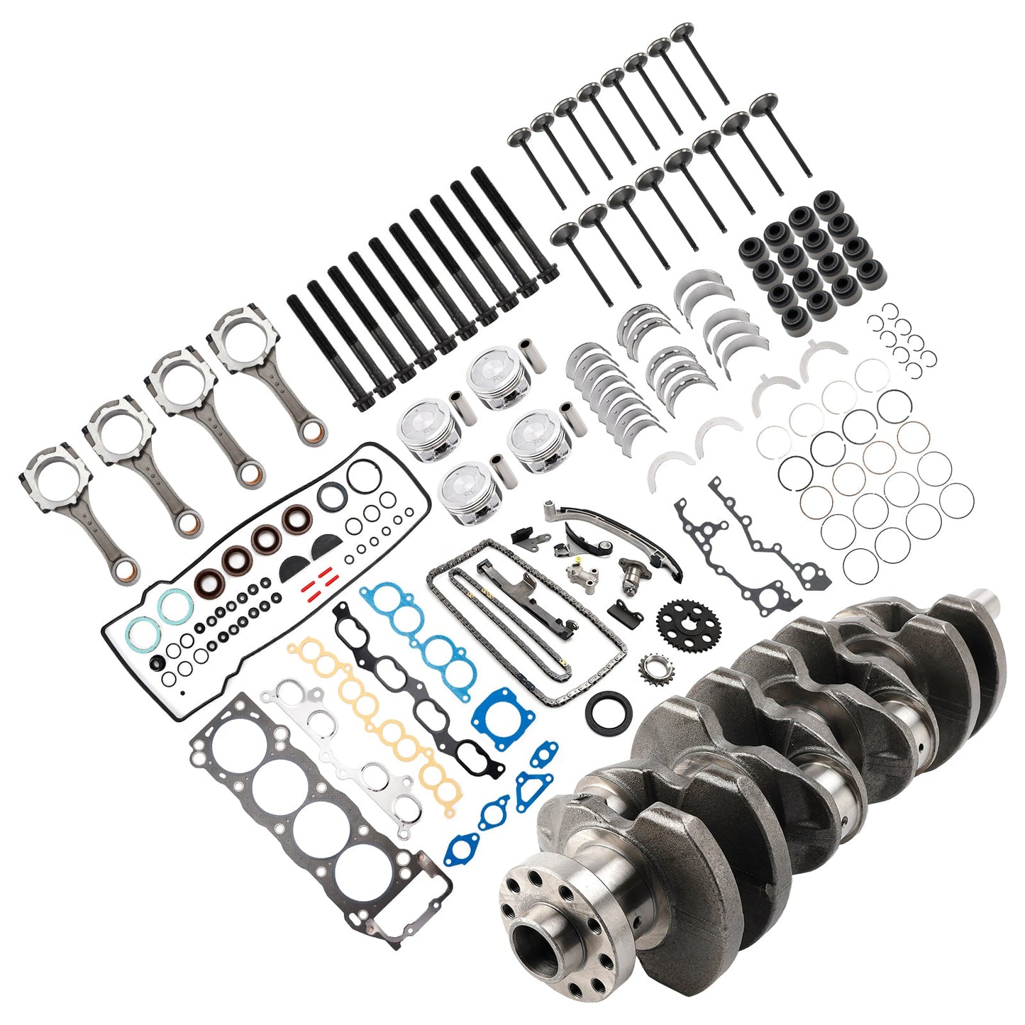Kit di revisione e ricostruzione del motore Toyota T100 2.7L 2694CC l4 DOHC 3RZ-FE 1994-1998 13411-75901 3-3SRH106