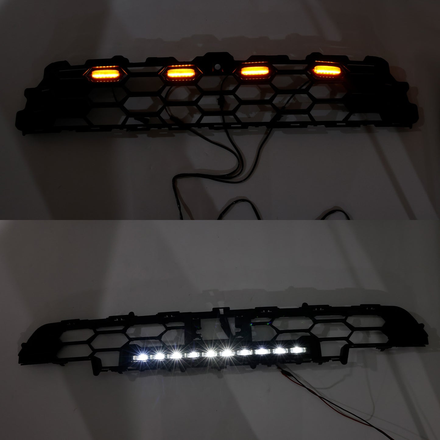 2024+ Toyota 4Runner TRD PRO Paraurti anteriori Griglia W/Light Bar Nero