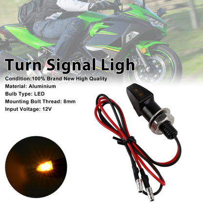 Indicatore di direzione a LED da 12 V, 8 mm, universale per moto Yamaha