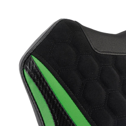 Kit cuscini passeggero anteriore e posteriore Raider per Kawasaki Ninja 500 Z500 2024-2025, colore nero.