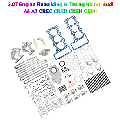Audi A6 A7 CREC CRED CREH CREG 3.0T Kit di ricostruzione e messa in fase del motore 06E103149AR