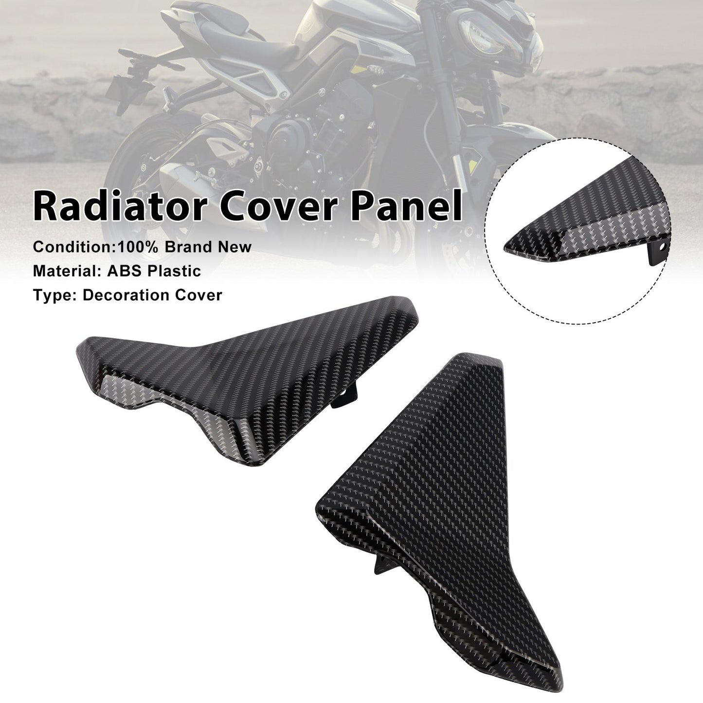 Pannelli di carenatura laterali del radiatore per Street Triple 765 R/RS 2023-2025