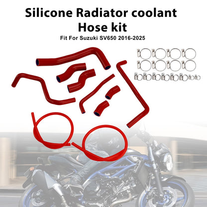 Tubo flessibile del liquido di raffreddamento del radiatore in silicone Suzuki SV 650 SV650 2016-2025