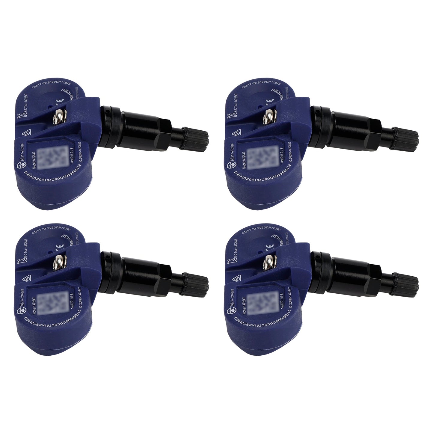 Sensore di pressione pneumatici TPMS Bluetooth 4 pezzi per Tesla Model 3 / S / X / Y 2021-2024