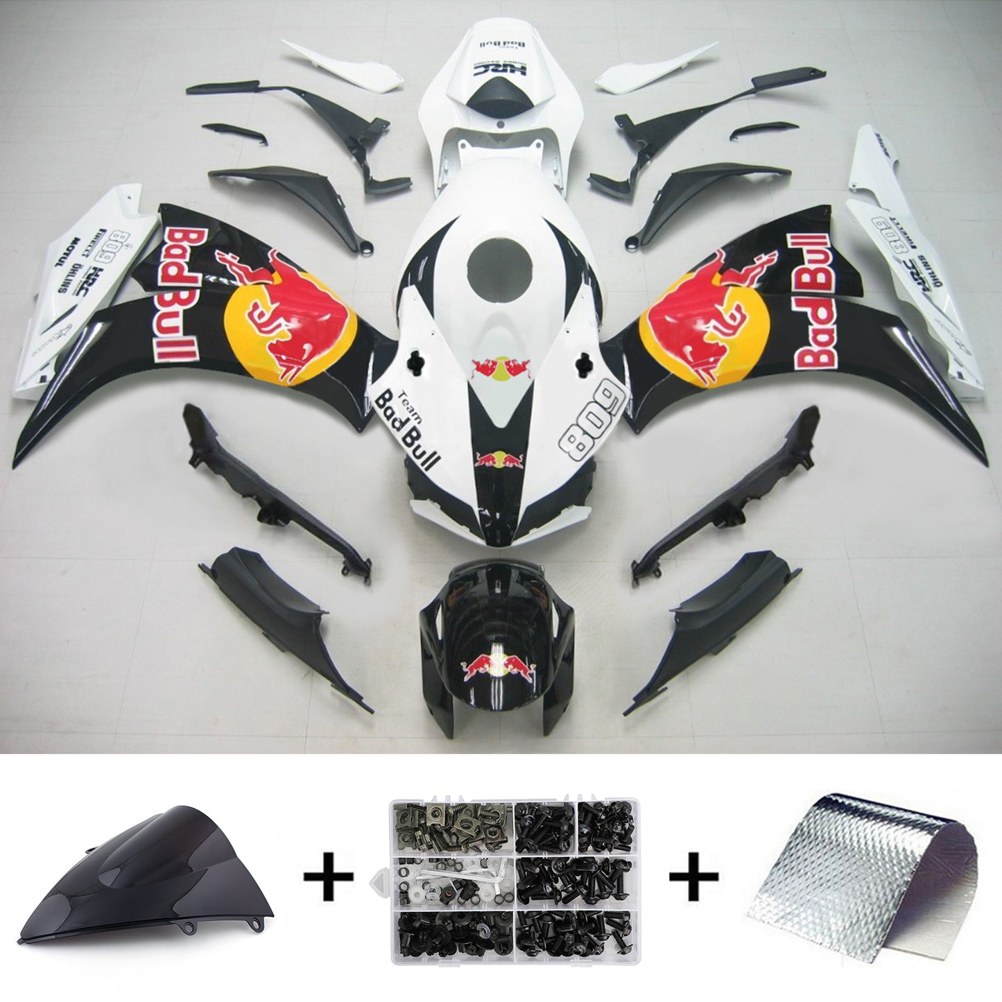 Kit carenatura Bodywork ABS di plastica per Honda CBR1000RR 2012-2016