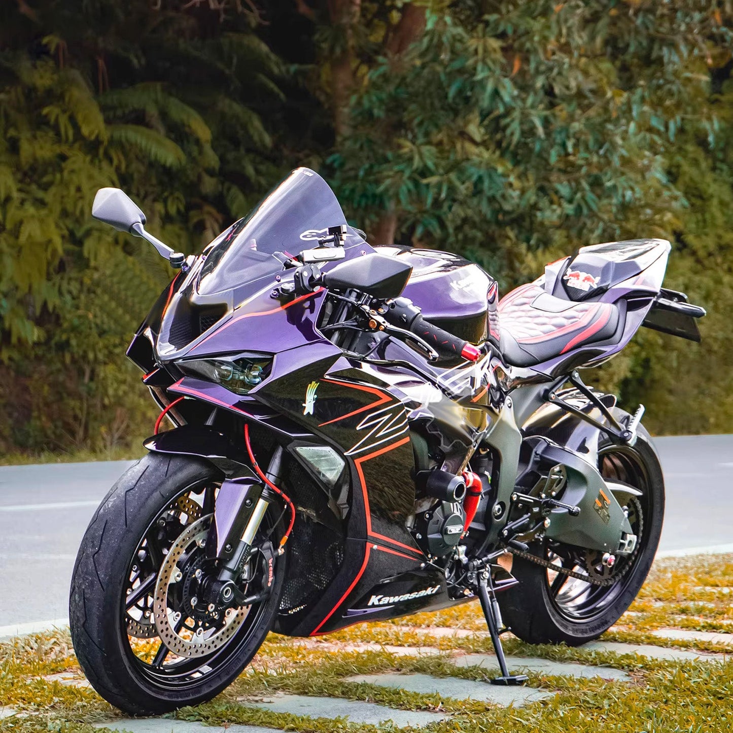 Kit carenatura iniezione in plastica ABS adatto per Kawasaki ZX-6R 2024-2026