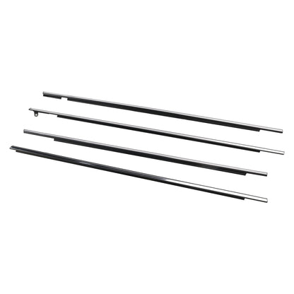 Guarnizione per modanatura esterna per finestrino cromata Toyota Venza 2009-2016 4 pezzi 757120T010