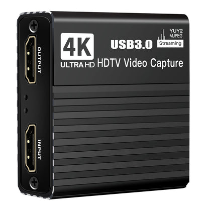 Scheda di acquisizione video USB 3.0 HDMI 4K Box di registrazione Gioco Trasmissione in diretta Microfono