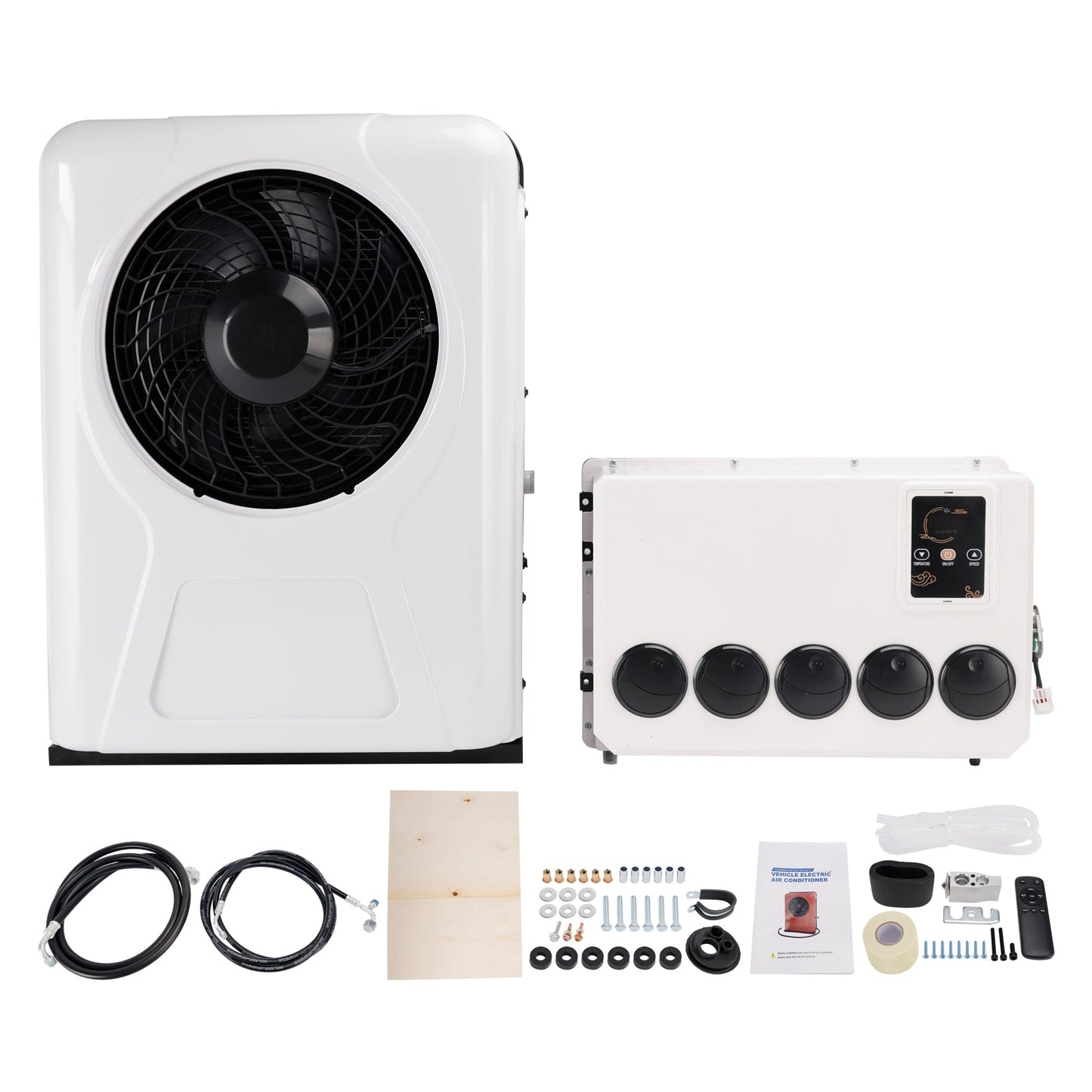 Condizionatore d'aria split DC 24V per camper, roulotte e camion, 13000 BTU.