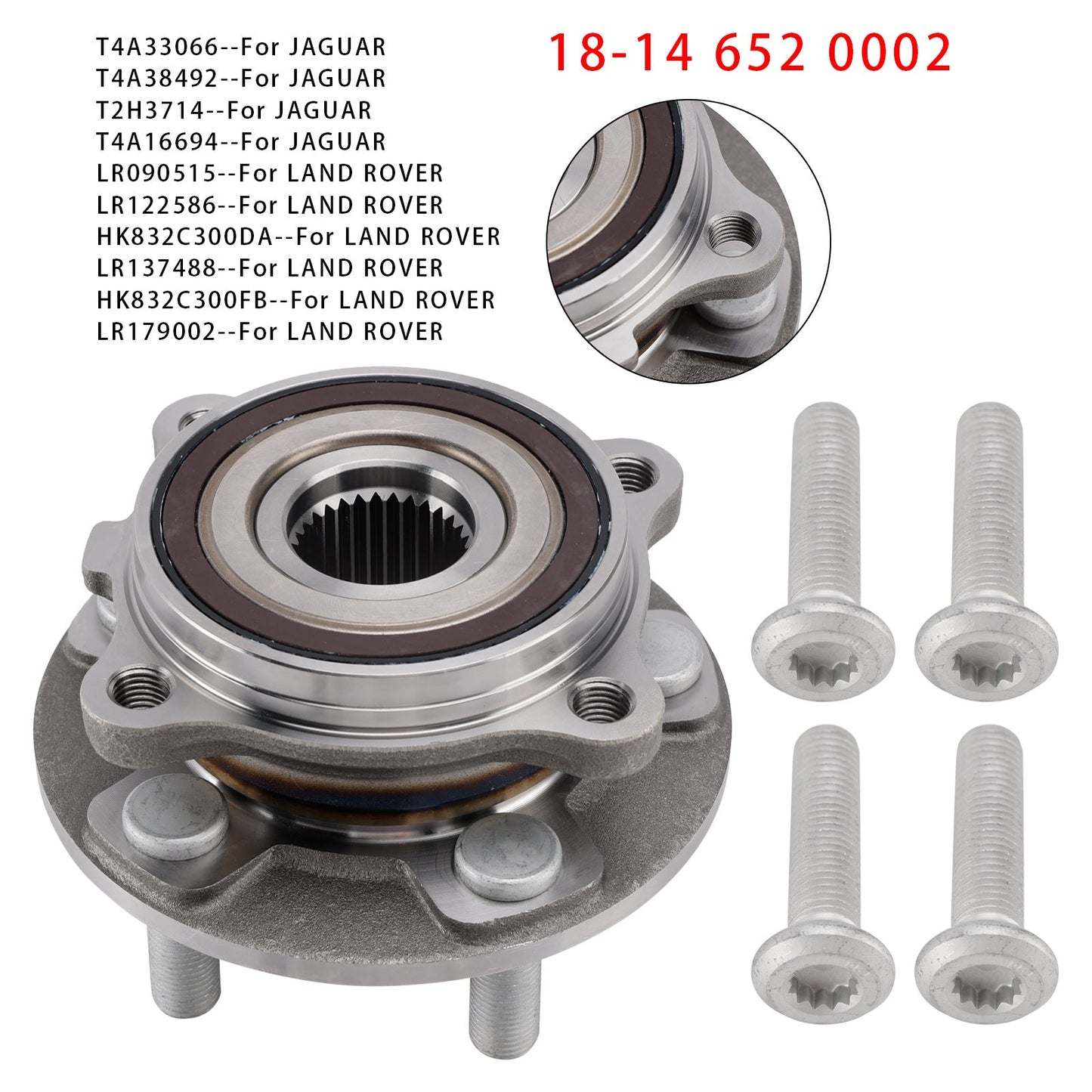Mozzo ruota anteriore 18-14 652 0002 per Jaguar F-Pace I-Pace Land Rover