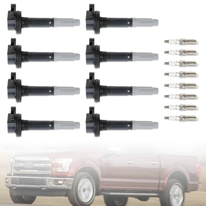 Per Ford F-150 V8 5.0L 2016-2017 8x Bobina di accensione + 8x Candela all'iridio UF824