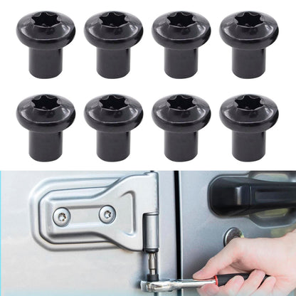 8 pezzi di dado e bullone per cerniera porta 6511744AA per Jeep Wrangler JK 2007-2019
