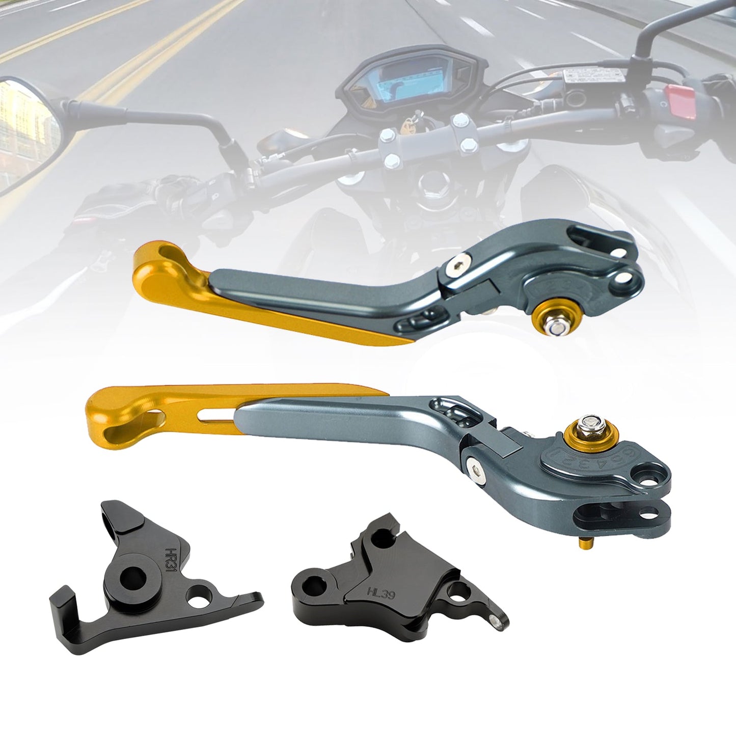 Leva freno frizione regolabile adatta per CFMOTO 450SS 450SR 21-23 450NK 23-24