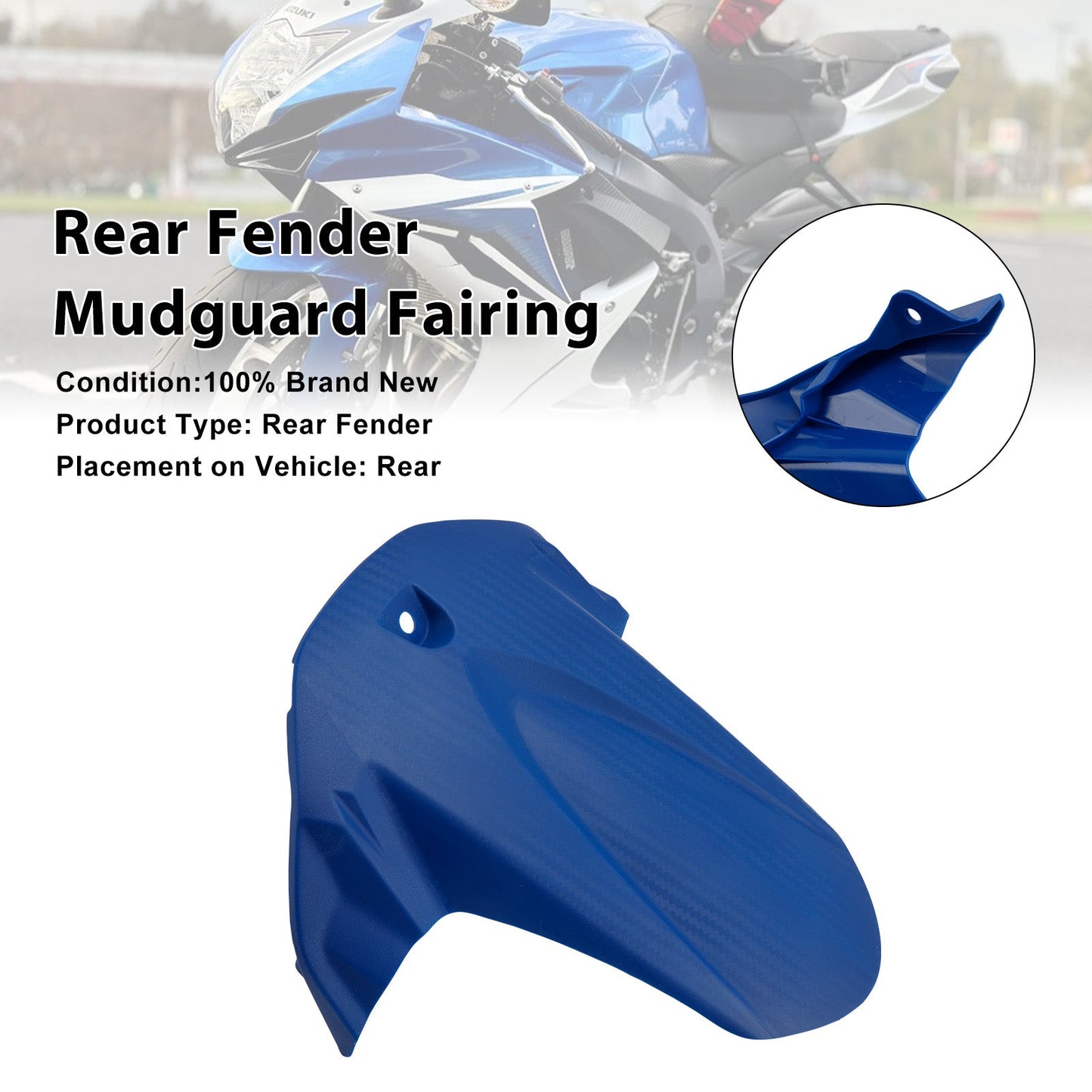 Carenatura parafango posteriore per Suzuki GSX-R750 2011-2025