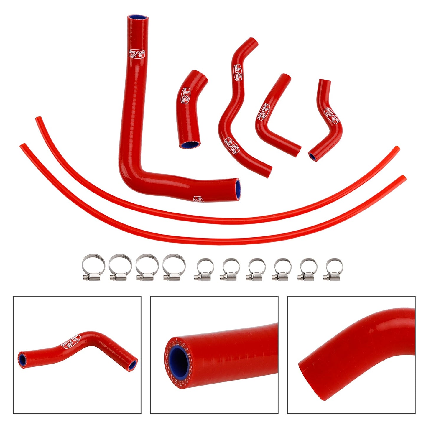 Tubo flessibile del liquido di raffreddamento del radiatore in silicone Suzuki GSX-8S 2023-2025