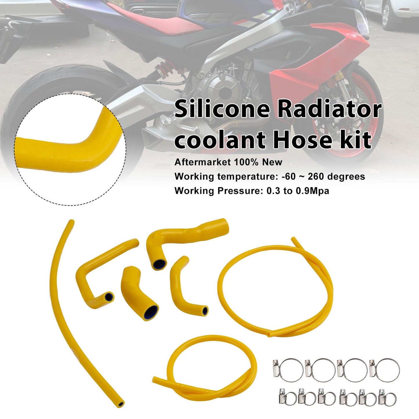 Tubo flessibile del liquido di raffreddamento del radiatore in silicone Aprilia RS 660 RS660 2021-2025