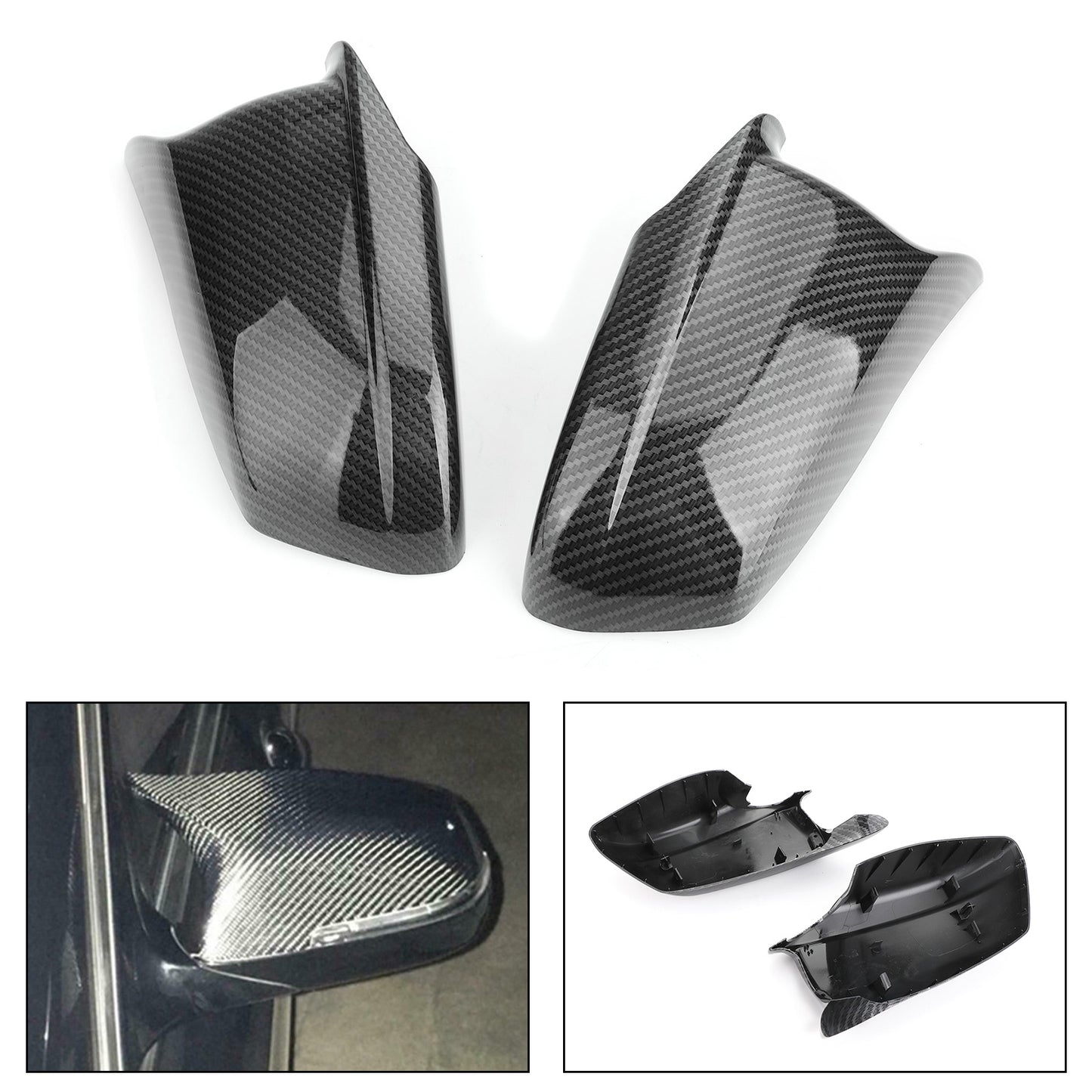2011-2013 BMW 5 serie F10 / F11 / F18 Coperchio specchio ala laterale porta coperchio carbonio