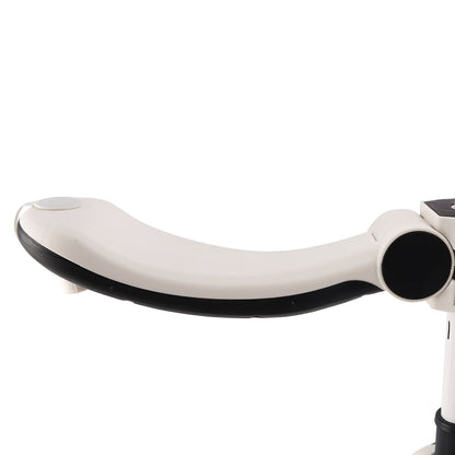 Sedile pieghevole per scooter per bambini 2 in 1, barra pieghevole regolabile a 3 ruote, nera